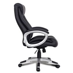 Office chair BRABIX "Grand EX-500", genuine leather, black