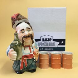 Веселый фарфор / Cheerful porcelain / Professional set "Porcelain damask" Crest "with 3 glasses"