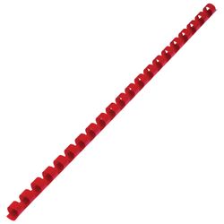 Plastic springs for binding, SET 100 pcs., 10 mm (for stitching 41-55 l.), Red, BRAUBERG
