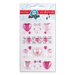 Stickers LIPONA "Crystal. Hearts and droplets" with Euro slot