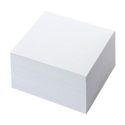 ОФИСМАГ / Block for records, not glued, cube 9x9x5 cm, white, whiteness 95-98%