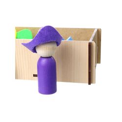 Woodlandtoys / Sorter "Guys in Hats"