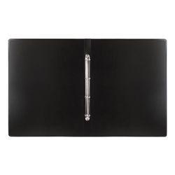 Chất kết dính có 4 vòng LARGE FORMAT A3, VERTICAL, 30 mm, đen, 0,8 mm, BRAUBERG "Tiêu chuẩn"
