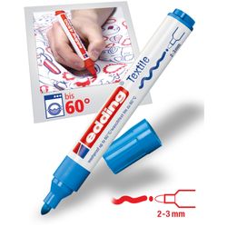 EDDING / Edding / Textile marker, pigment ink, round nib, 2-3 mm, 4 colors, card 4 colors