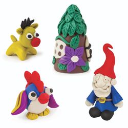 Clay classic BRAUBERG, 8 colors, 160 g, with stack, carton