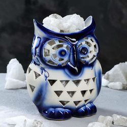 Ваше здоровье / Salt lamp "Owlet painting"