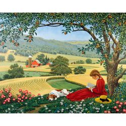 Опт-картина / Malen nach Zahlen 40x50 Lesen unter dem Baum