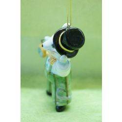 Ярославская майолика / Christmas toy "Mouse in a top hat"