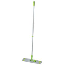 ЛЮБАША / Mop with flounder 40 cm, telescopic handle 120 cm, thread 1.6 cm, fleecy microfiber (TYPE K)