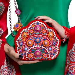 Золотая Хохлома / Bag "Kokoshnik"