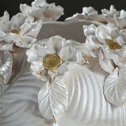 Керамика ручной работы / Table vase "Leaf" 36 cm