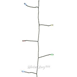 Kaemingk / Đèn LED vòng hoa Dew Volumetric 12 m 240 Đèn LED mini nhiều màu, dây màu xanh lá cây, bộ điều khiển, IP44