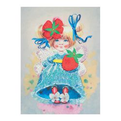 Волшебная мастеркая / Magic trowel / Sequin mosaic "Strawberry mood"