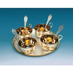 Мстерский ювелир / Gift coffee service No. 11