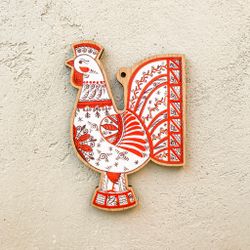 Zartoy / Christmas tree toy "Mezen painting. Cockerel"