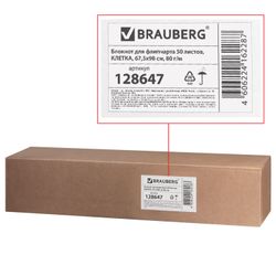 BRAUBERG / Flipchart notebook, 50 sheets, 67.5x98 cm, 80 g / m2, cage