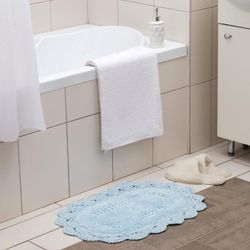 Этель / Ethel / Carpet Provence 40x60 ± 3 cm, blue, 1200 g / m2, 100% cotton
