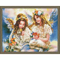 ВанГогВоМне / VanGogVoMne / Diamond mosaic "Gift from an angel" 40x50 cm