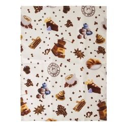 ЛАЙМА / WAFFLE padded towel, 47x60 cm, density 165 (± 10 g / m2), "Coffee", euro suspension