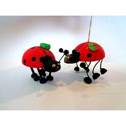 Тверские сувениры / Fairy-tale characters "Ladybug on legs and a pendant"
