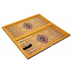GamesDealer / Backgammon + Brouillons "Syria Violet" grand (Russie, bois, 60x30x4 cm)