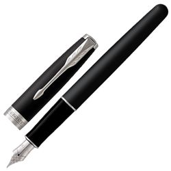 Füllhalter PARKER "Sonnet Core Matt Black CT", Korpus mattschwarzer Lack, Palladiumdetails, schwarz