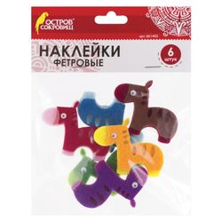 Stickers felt "Horse", 6 PCs, assorted, TREASURE ISLAND