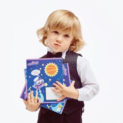 ЮНЛАНДИЯ / Notebook 12 y. line, cardboard cover, "UNLANDIC AND COSMOS" / 20 pcs.