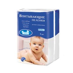 Diapers "Our Mother" absorbent disposable 60x90 cm, 5 pcs