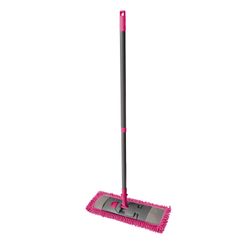 YORK / Esfregona "Salsa" com solha 40 cm, microfibra MOP (TIPO K), cabo telescópico 130 cm, fio Euro