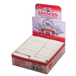 Borrador KOH-I-NOOR "Elefante", 45х32х12 mm, blanco, rectangular, caucho natural, 300/20