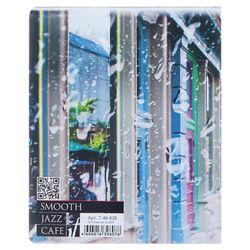 Альт / Notebook A5 48 l. staple, cage, foil, hybrid varnish, paper 70 g / m2, "JAZZ CAFE" / 10 pcs.