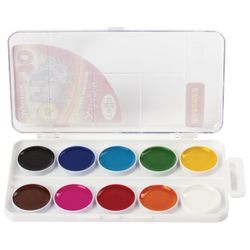 Colors, set GAMMA "Cartoons" 10 Col., honey, without brushes, plastic housing, Euro slot
