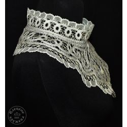 Елецкие кружева / Yelets lace / Women's lace shirt with collar