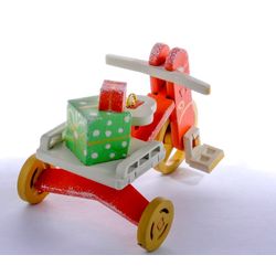 Toy Christmas tree "Children's bike with trunk" 410-3 Classic Trunk