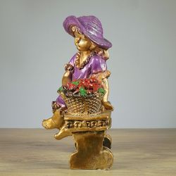 Хорошие сувениры / Figure "Girl on a bench" 21x28x44 cm