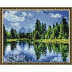 Опт-картина / Khảm kim cương 40x50, thạch tròn Thiên nhiên