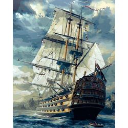 Опт-картина / Pintura por números Velero 40x50