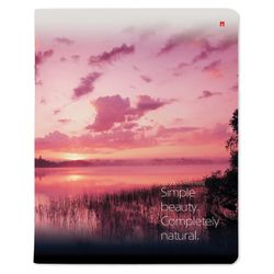 Альт / Notebook A5 48 y. suporte, gaiola, verniz brilhante, "Paisagens" / 10 unid.