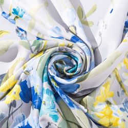 Этель / Curtain "Aquarelle" blue, 145 * 265cm, pl. 210 g / m2, 100 p / e