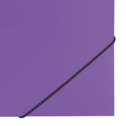 Folder on elastics BRAUBERG "Office", purple, up to 300 sheets, 500 µm