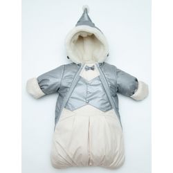 Winter envelope for a newborn boy - Frant, size / height - 22 / 68-74 cm