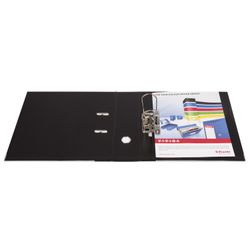 Registrar ESSELTE "VIVIDA Plus", A4 +, tampa de plástico dupla-face, 80 mm, preto