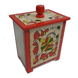 Беломорские узоры / Box wooden "Pyermogori painting" 16 cm