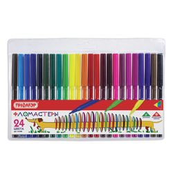 Markers PYTHAGORAS "Cheerful Dachshund", 24 colours, ventilated cap