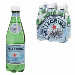 S.PELLEGRINO / Carbonated mineral water S.Pellegrino, plastic bottle 0.5 l, ITALY