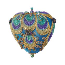 Kurts Adler / Christbaumschmuck "Peacock Luxury. Heart", 8 cm