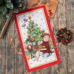 Этель / Towel New Year's fairy tale 40x67 cm, 100% cotton, twill 190 g / m2