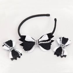 Set for creativity "Bezel + clips" black and white