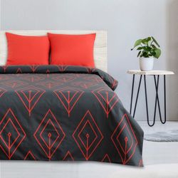 Этель / Bed linen euro Coral petal 200x217 cm, 220x240 cm, 70x70 cm - 2 pieces, poplin 125 g / m²